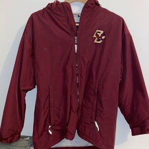Boston college rain coat